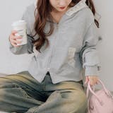 トップグレー | 【セットアップ対応】レース付ジップパーカー | RMAF　NICE CLAUP / OLIVE des OLIVE