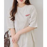 オートミール | オバケ刺繍Tシャツ | NICE CLAUP / OLIVE des OLIVE　OUTLET