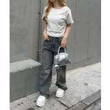 ラインストーンワンポイントTシャツ | NICE CLAUP / OLIVE des OLIVE　OUTLET | 詳細画像12 