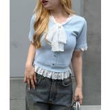 レースリボン付テレコプルオーバー | NICE CLAUP / OLIVE des OLIVE　OUTLET | 詳細画像11 