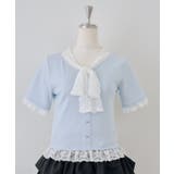 レースリボン付テレコプルオーバー | NICE CLAUP / OLIVE des OLIVE　OUTLET | 詳細画像18 