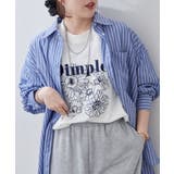 花刺繍×ラインストーンTシャツ | NICE CLAUP / OLIVE des OLIVE　OUTLET | 詳細画像7 