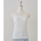 ドット | ヘンリーレース付キャミ | NICE CLAUP / OLIVE des OLIVE　OUTLET