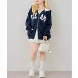 配色BIGロゴZIPパーカー | NICE CLAUP / OLIVE des OLIVE　OUTLET | 詳細画像10 