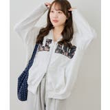 配色BIGロゴZIPパーカー | NICE CLAUP / OLIVE des OLIVE　OUTLET | 詳細画像24 