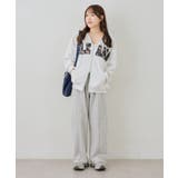 配色BIGロゴZIPパーカー | NICE CLAUP / OLIVE des OLIVE　OUTLET | 詳細画像26 