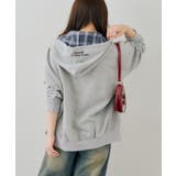 配色BIGロゴZIPパーカー | NICE CLAUP / OLIVE des OLIVE　OUTLET | 詳細画像30 