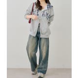 配色BIGロゴZIPパーカー | NICE CLAUP / OLIVE des OLIVE　OUTLET | 詳細画像31 