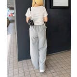 アソートラインストーンロゴ脇ギャザーTシャツ | NICE CLAUP / OLIVE des OLIVE　OUTLET | 詳細画像21 