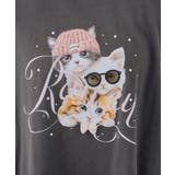ニャンコ三姉妹 ビッグTシャツ | NICE CLAUP / OLIVE des OLIVE　OUTLET | 詳細画像14 