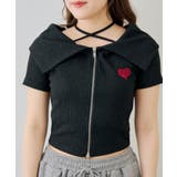 ラメテレコダブルジップトップス | NICE CLAUP / OLIVE des OLIVE　OUTLET | 詳細画像8 
