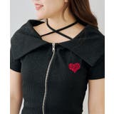 ラメテレコダブルジップトップス | NICE CLAUP / OLIVE des OLIVE　OUTLET | 詳細画像12 