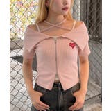 ラメテレコダブルジップトップス | NICE CLAUP / OLIVE des OLIVE　OUTLET | 詳細画像1 