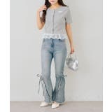 【セットアイテム】半袖カーディガン＆裾レースキャミ | NICE CLAUP / OLIVE des OLIVE　OUTLET | 詳細画像5 