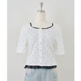 ドット | 【セットアイテム】半袖カーディガン＆裾レースキャミ | NICE CLAUP / OLIVE des OLIVE　OUTLET