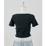 テレコ裾レースヘンリーTシャツ | NICE CLAUP / OLIVE des OLIVE　OUTLET | 詳細画像15 