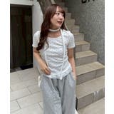 ドット裾レースプルオーバー | NICE CLAUP / OLIVE des OLIVE　OUTLET | 詳細画像4 