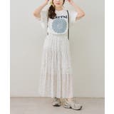 お花×ラインストーンBIGTシャツ | NICE CLAUP / OLIVE des OLIVE　OUTLET | 詳細画像2 