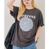 お花×ラインストーンBIGTシャツ | NICE CLAUP / OLIVE des OLIVE　OUTLET | 詳細画像3 
