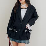 ブラック | 【セットアップ対応】レースリボンテーラージャケット | RMAF　NICE CLAUP / OLIVE des OLIVE