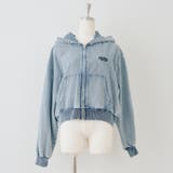 サックス | 【丈の長さを選べる】デニムブルゾン | RMAF　NICE CLAUP / OLIVE des OLIVE