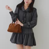 ネクタイ付裾バルーンミニワンピース | RMAF　NICE CLAUP / OLIVE des OLIVE | 詳細画像9 