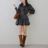 ネクタイ付裾バルーンミニワンピース | RMAF　NICE CLAUP / OLIVE des OLIVE | 詳細画像13 