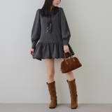 ネクタイ付裾バルーンミニワンピース | RMAF　NICE CLAUP / OLIVE des OLIVE | 詳細画像15 