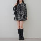 ネクタイ付裾バルーンミニワンピース | RMAF　NICE CLAUP / OLIVE des OLIVE | 詳細画像5 