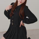 ブラック | ベルト付シャツミニワンピース | RMAF　NICE CLAUP / OLIVE des OLIVE