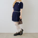 【セットアップ】ダブル衿ポロ&ミニプリーツスカート | NICE CLAUP / OLIVE des OLIVE　OUTLET | 詳細画像12 