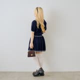 【セットアップ】ダブル衿ポロ&ミニプリーツスカート | NICE CLAUP / OLIVE des OLIVE　OUTLET | 詳細画像14 