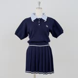 【セットアップ】ダブル衿ポロ&ミニプリーツスカート | NICE CLAUP / OLIVE des OLIVE　OUTLET | 詳細画像15 