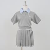 【セットアップ】ダブル衿ポロ&ミニプリーツスカート | NICE CLAUP / OLIVE des OLIVE　OUTLET | 詳細画像27 