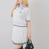 【セットアップ】ダブル衿ポロ&ミニプリーツスカート | NICE CLAUP / OLIVE des OLIVE　OUTLET | 詳細画像30 