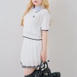 【セットアップ】ダブル衿ポロ&ミニプリーツスカート | NICE CLAUP / OLIVE des OLIVE　OUTLET | 詳細画像31 