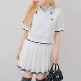 【セットアップ】ダブル衿ポロ&ミニプリーツスカート | NICE CLAUP / OLIVE des OLIVE　OUTLET | 詳細画像32 