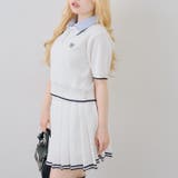 【セットアップ】ダブル衿ポロ&ミニプリーツスカート | NICE CLAUP / OLIVE des OLIVE　OUTLET | 詳細画像33 
