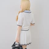 【セットアップ】ダブル衿ポロ&ミニプリーツスカート | NICE CLAUP / OLIVE des OLIVE　OUTLET | 詳細画像34 