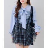 チェック | 脇ギャザーチュニックワンピース | RMAF　NICE CLAUP / OLIVE des OLIVE