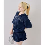 【セットアップ】半袖ジップスウェット+ティアードミニスカート | NICE CLAUP / OLIVE des OLIVE　OUTLET | 詳細画像22 