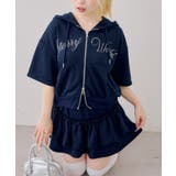 【セットアップ】半袖ジップスウェット+ティアードミニスカート | NICE CLAUP / OLIVE des OLIVE　OUTLET | 詳細画像25 