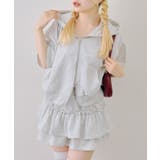 【セットアップ】半袖ジップスウェット+ティアードミニスカート | NICE CLAUP / OLIVE des OLIVE　OUTLET | 詳細画像27 