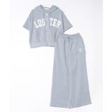 サックス | BIGロゴパーカー空港セットアップ | NICE CLAUP / OLIVE des OLIVE　OUTLET