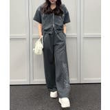 【セットアップ】キラキラパーカー空港コーデ | NICE CLAUP / OLIVE des OLIVE OUTLET | 詳細画像1