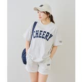 【セットアイテム】BIGロゴTシャツ+ショートパンツ | NICE CLAUP / OLIVE des OLIVE　OUTLET | 詳細画像2 