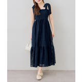 レース肩リボンシャーリングキャミワンピース | NICE CLAUP / OLIVE des OLIVE OUTLET | 詳細画像1