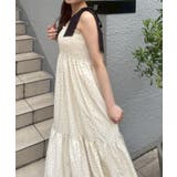 配色肩リボンシャーリングキャミワンピース | NICE CLAUP / OLIVE des OLIVE OUTLET | 詳細画像4