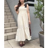配色肩リボンシャーリングキャミワンピース | NICE CLAUP / OLIVE des OLIVE OUTLET | 詳細画像5
