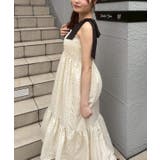 配色肩リボンシャーリングキャミワンピース | NICE CLAUP / OLIVE des OLIVE OUTLET | 詳細画像6